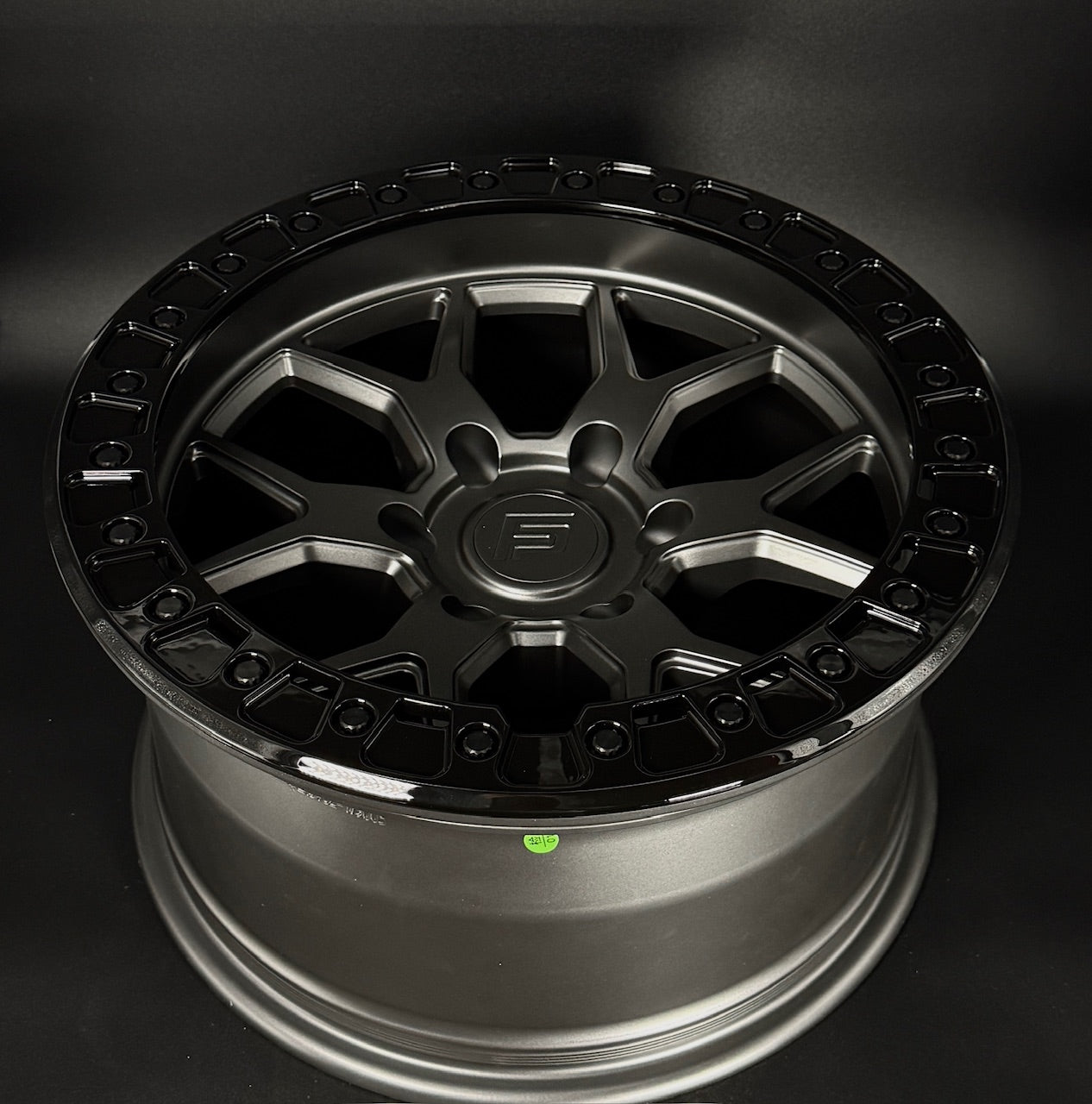 FP2-SL 17x9 6x135 +00 Matte Grey W/ Black Ring (Set of 4)