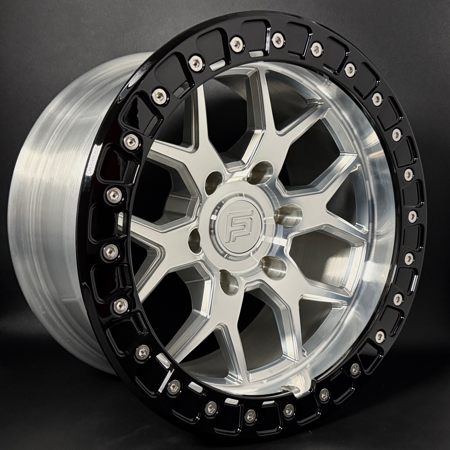 FP2-SL 17x9 6x139.7 +00 Machined W/ Black Rings (Set of 4)