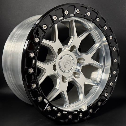 FP2-SL 17x9 6x139.7 +00 Machined W/ Black Rings (Set of 4)