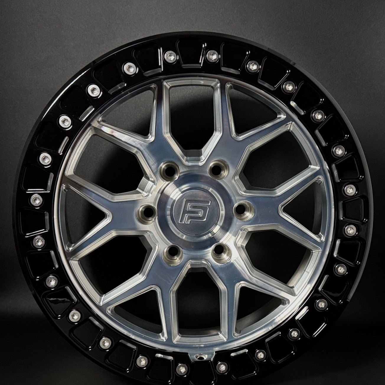 FP2-SL 17x9 6x139.7 +00 Machined W/ Black Rings (Set of 4)