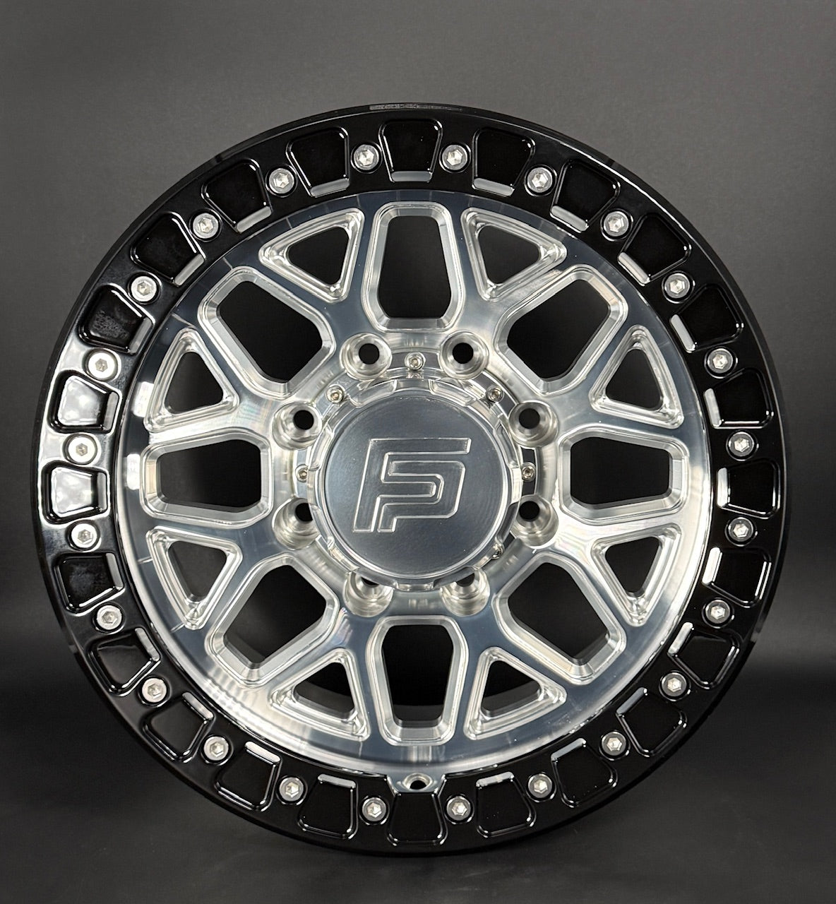 FP2-SL 17x9 8-170 +12 Machined W/ Black Ring (set of 4)