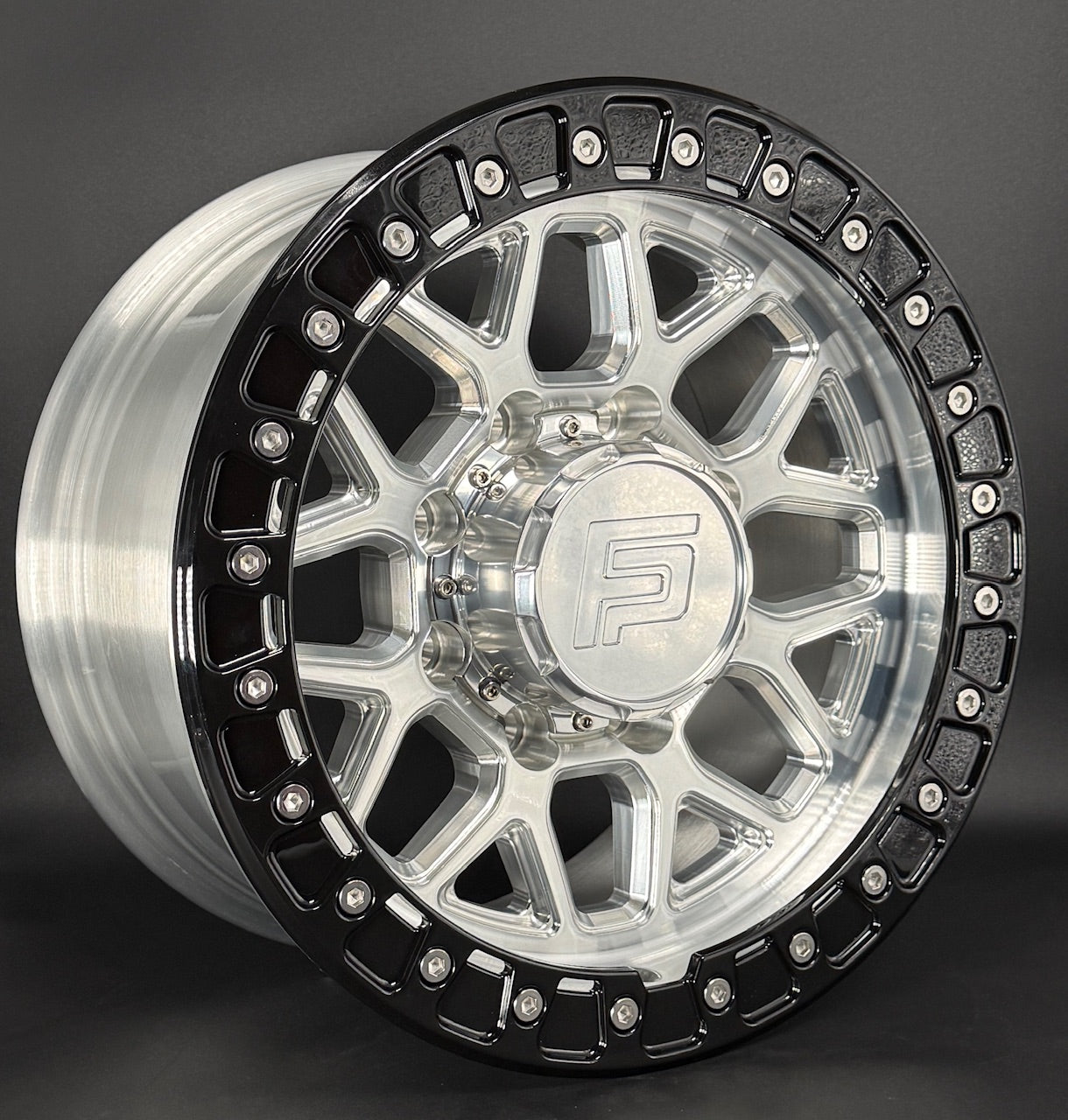 FP2-SL 17x9 8-170 +12 Machined W/ Black Ring (set of 4)