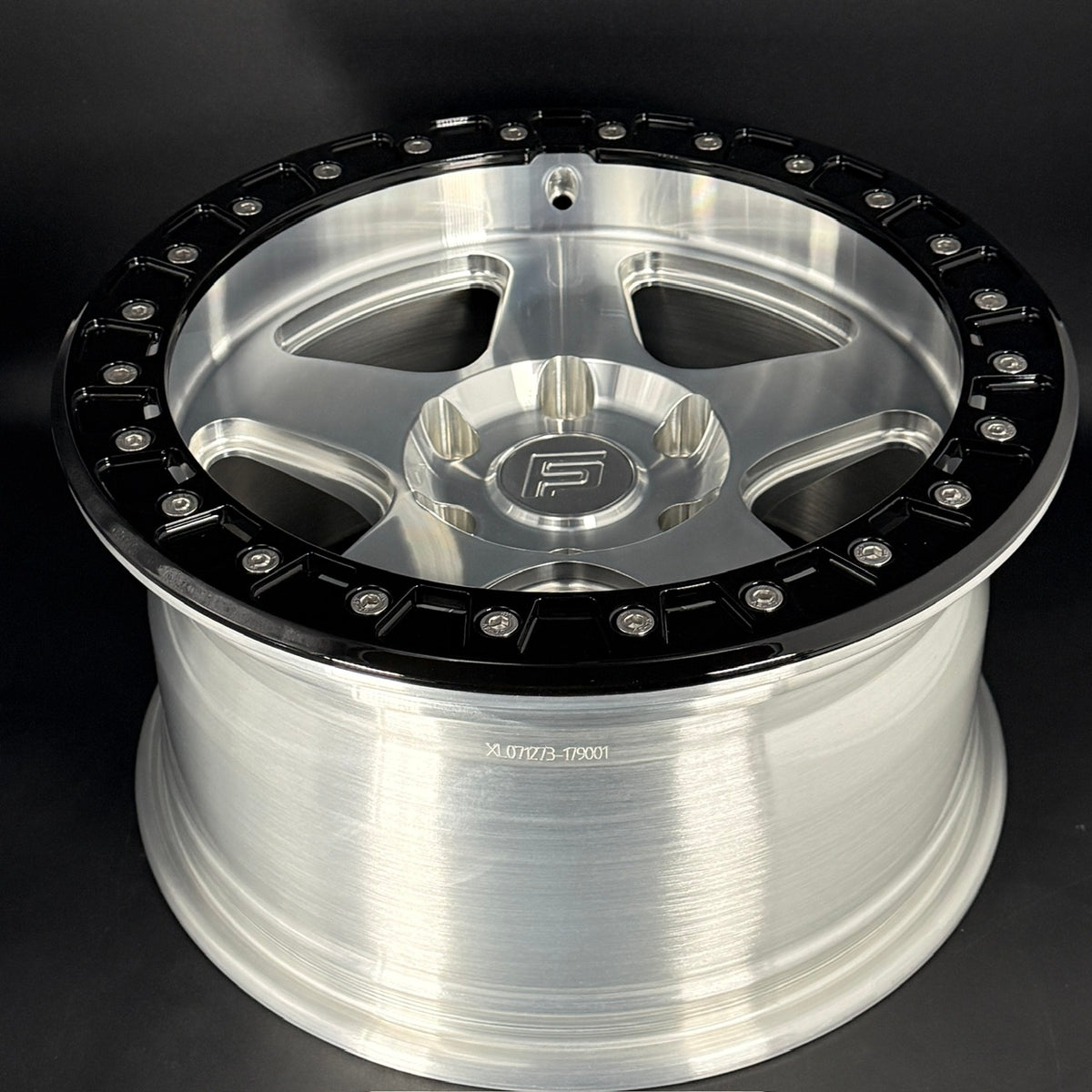 FP5-SL 17x9 6x135 +12 Machined / Black Ring (Set Of 4)