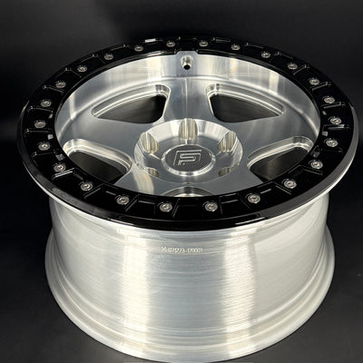 FP5-SL 17x9 6x135 +12 Machined / Black Ring (Set Of 4)